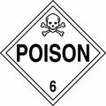 Accuform DOT PLACARD HAZARD CLASS 6  POISON MPL601FV100 MPL601FV100